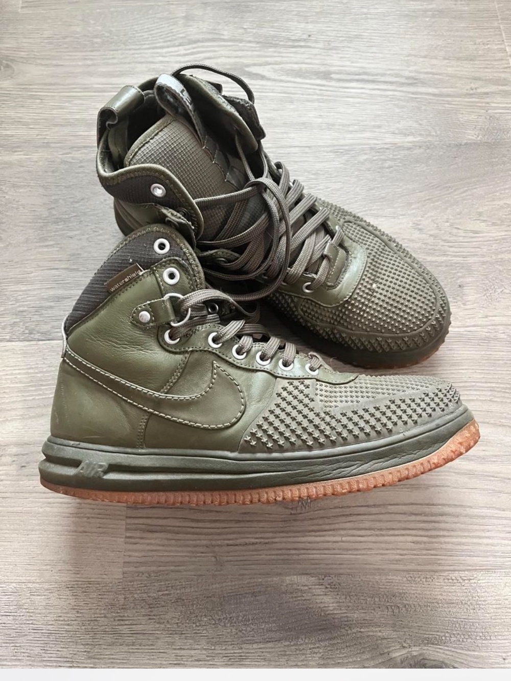 Nike Lunar Force 1 Duck Boots Olive Green Size 10.5 Men